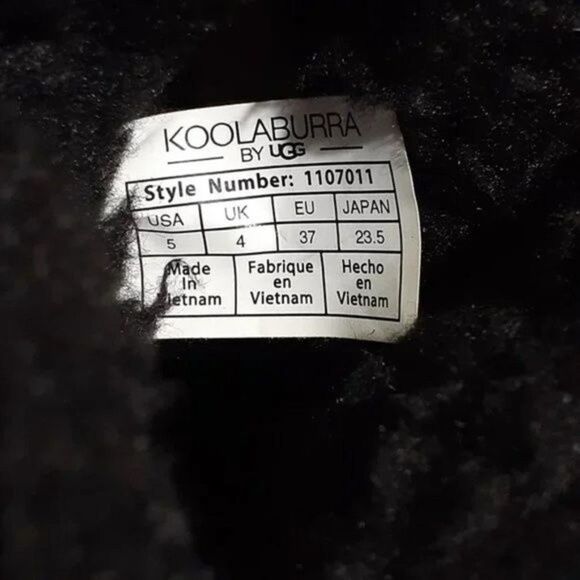 Koolaburra by UGG Koola Purple Stars Mini Youth Black Winter Boots Size 5 - Picture 8 of 8